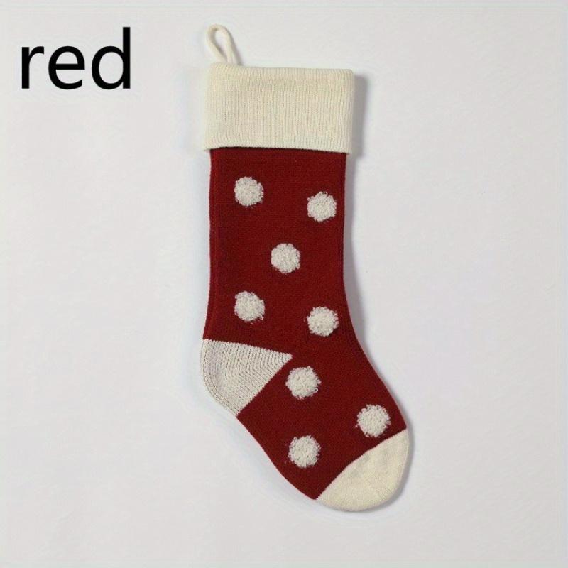 

1 шт. Санта-Клаус, носок, конфетные мешочки, елочные украшения, подвески для детей, камин, подвесной декор, праздничные принадлежности красный