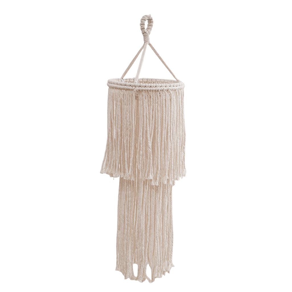 Nordic Bohemian Handwoven Cotton Rope Pendant Lamp for Living Room, Bedroom, and Coffee Shop