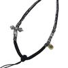 Tibetan Handmade Eight-Strand Braided Cotton Necklace Cord - Skin-Friendly Amulet and Thangka Hanging Cord.