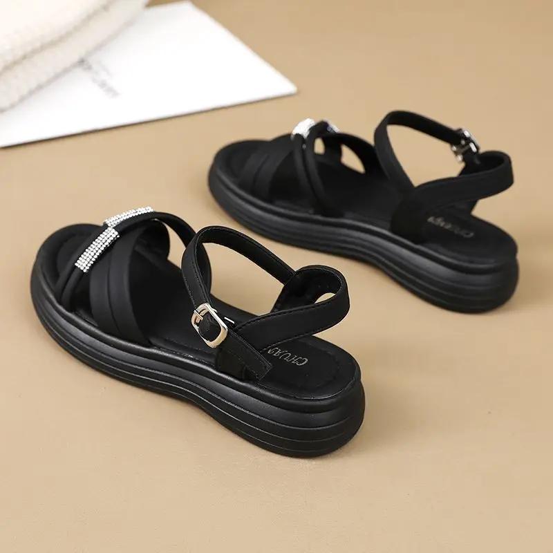 Fashion Sandals for Women Platform Open Toe The Best Woman Shoes Korea New Breathable Fashion 2025 Trend Shoe Vip Summer Sandal On Sale