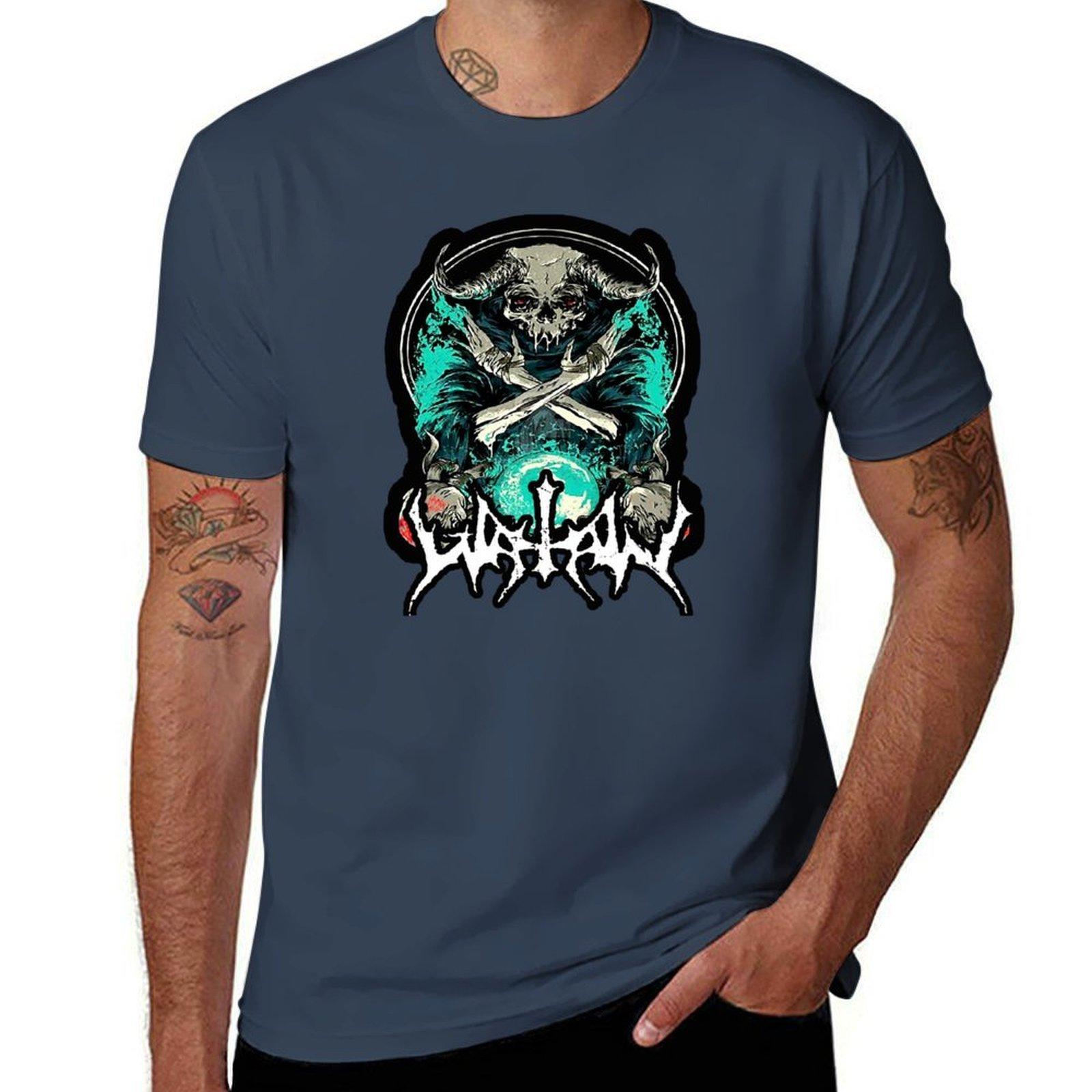 Watain Tshirt All Match Print Short Sleeve Top S