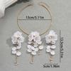 2025 new Korean version women's necklace earrings jewelry set flower small fresh design collar earrings women's fashion
