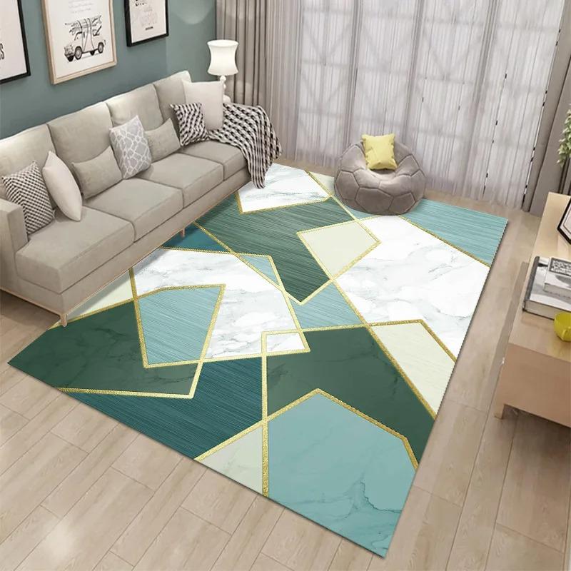 Light Luxury Simple Printed Bedroom Floor Mats Decoration Home Living Room Floor Mats