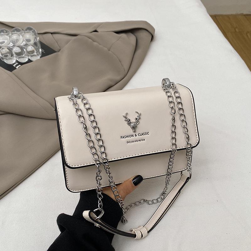 

2025 Роскошная женская сумка кроссбоди: Сумка через плечо с цепочкой и головой оленя