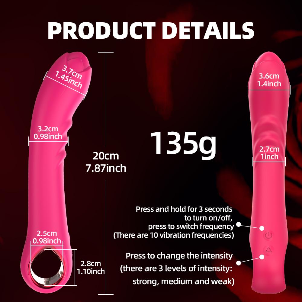 Dildo Vibrator for Women Rose Toy Vibration Vagina Clitoris Massager Erotic Toys Female Penis Vibrators Adult Sex Products Shop