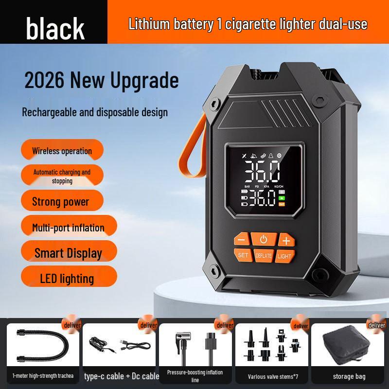Compact Wireless Electric Air Pump for Car, Tent, SUP, Kayak