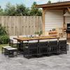 VidaXL Garden Dining Set with Cushions 13 Pcs, Table and Chairs with Foldable Backrest, Outdoor Furniture Patio 3210987