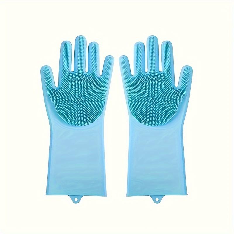 2-in-1 Pet Dog Bath Gloves Pet Silicone Bath Massage Brush Dog Rubbing Bath Supplies