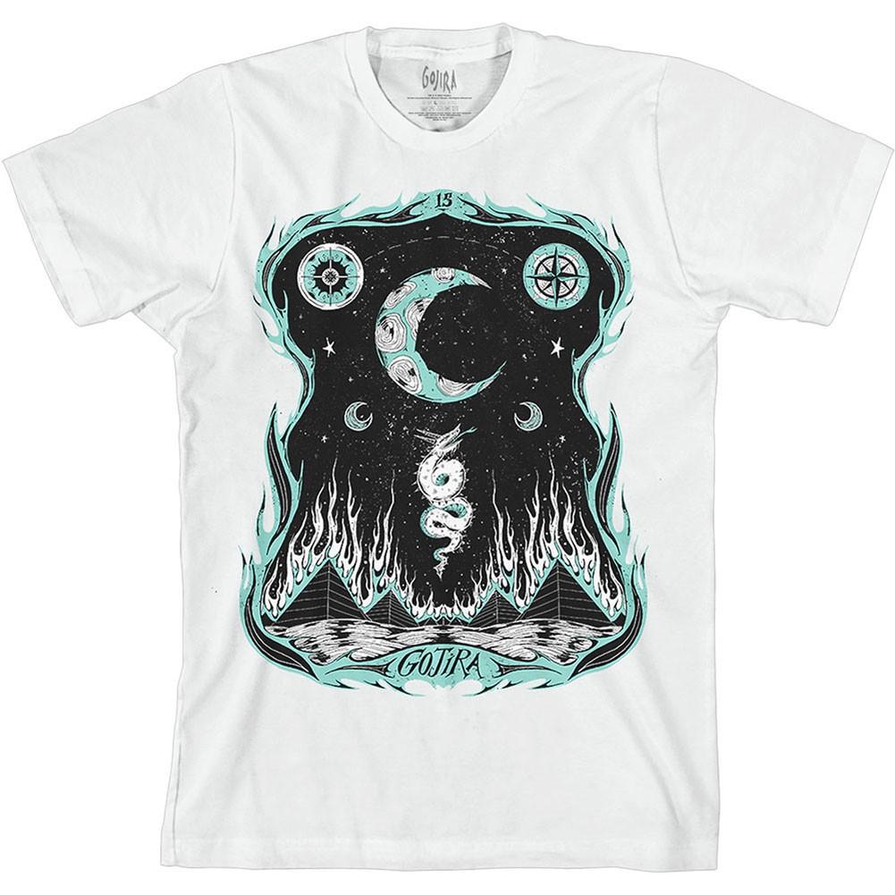Men s Gojira Dragons Dwell Slim Fit T-shirt Medium White M