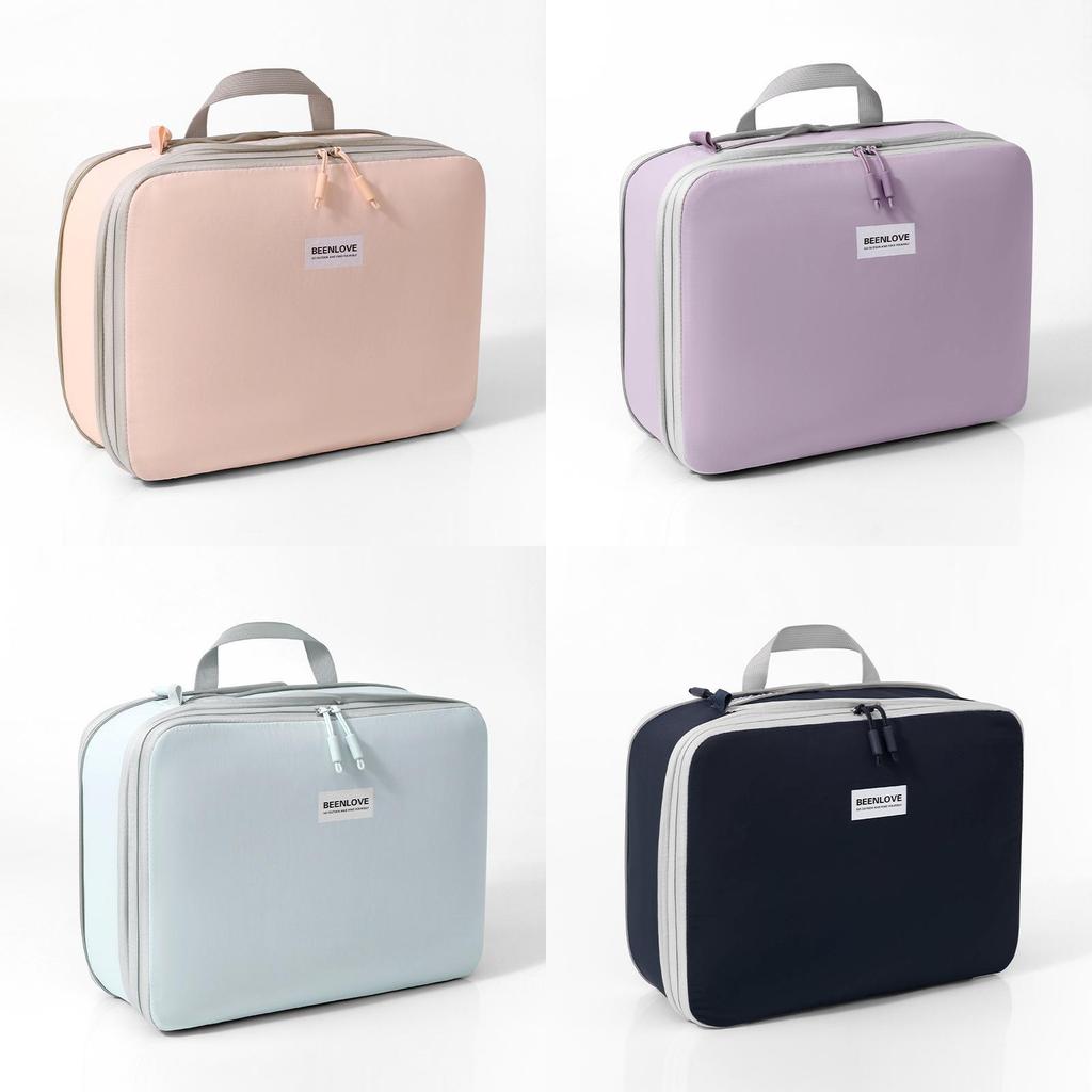 Travel Organizer Bag With Nylon Material For Packing Clothes And Lingerie In Compact Cube Shape For Travel Use