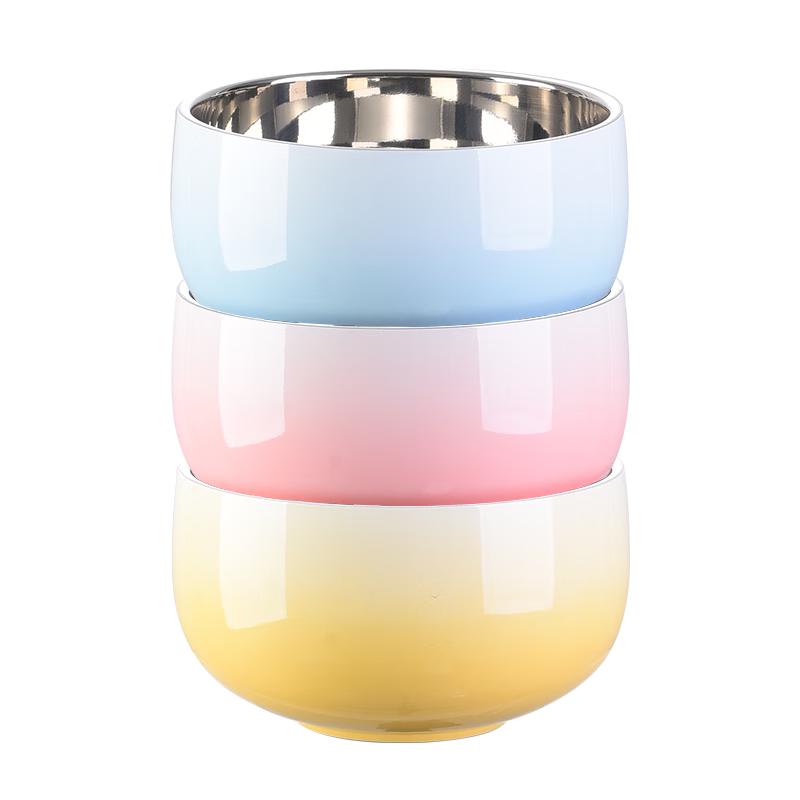 Maxcook 316L Double-Insulated Stainless Steel Rice and Soup Bowls