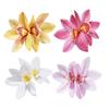 Women Hairpin Simulated Flower Shape Colorfast Hair Clip Back Head Hair Claw Daily Wear Party Hair Accessory