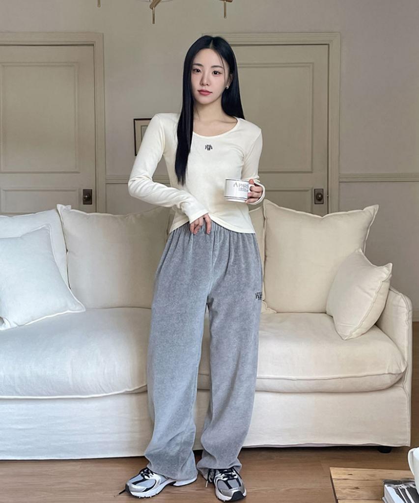 MUAHMUAH Point Velvet Training Pants [4 Colors]