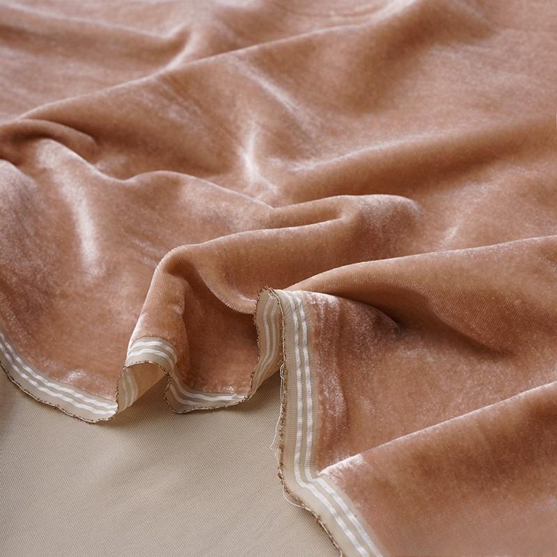 100x140cm Silk Velvet Fabric Solid Color Velvet Clothing Fabric for DIY Sewing Party Dress Cheongsam Designer Cloth