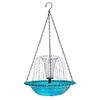Multifunctional Bird Feeders Bath Tray with Flower Shape for Outdoor Space Lawn Feeder Bright Flower