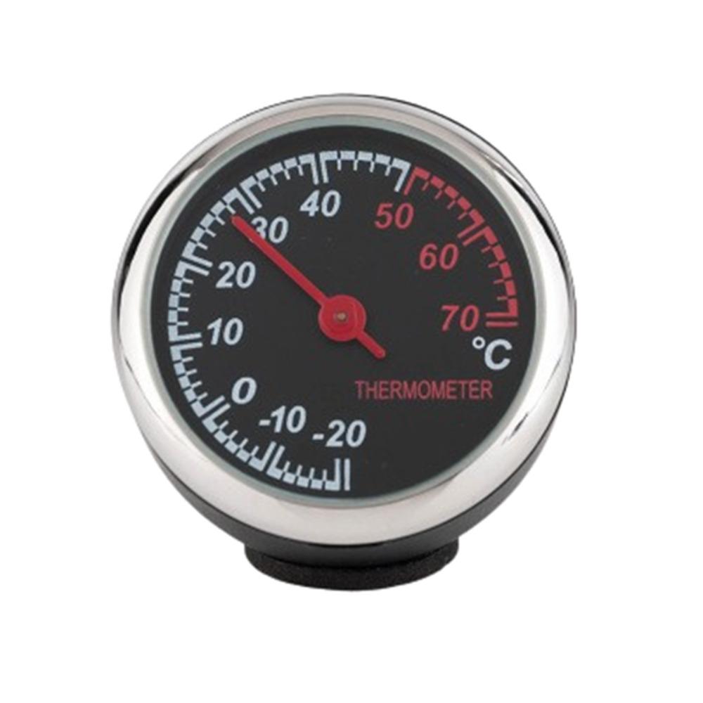 

40mm Diameter Car Digital Thermometer Luminous Car Hygrometer Car Mounted Thermometer Truck Style 1