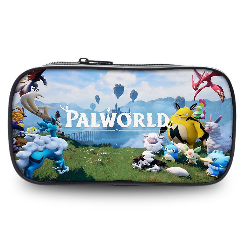 Palworld Large Capacity Student Pencil Case Polyester Universal For Boys And Girls