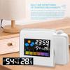 Adjustable Angle Projection Alarm Clocks Wireless Temperature Humidity Monitor  Home
