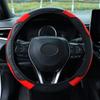 Universal Car Steering Wheel Cover, Carbon Fiber Elastic, Wear-resistant, Non-slip, No Inner Ring, for Car