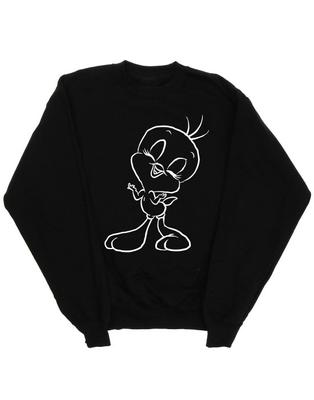 Mens Tweety Pie Outline Sweatshirt