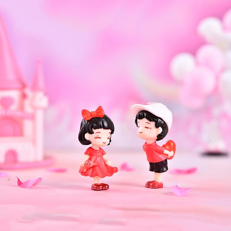 Lovers Couple Miniature Mini Doll Diy Terrarium Figurines Fairy Garden Decor