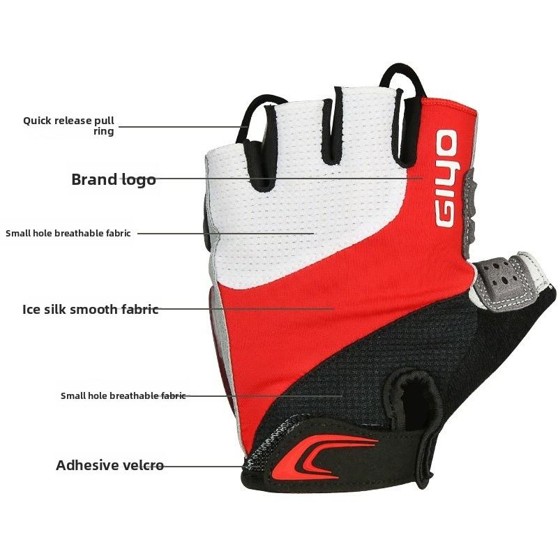 Guantes de ciclismo antideslizantes para bicicleta con almohadilla de gel para deportes al aire libre