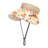 Mini Balabala Girls' Summer Printed Woven Sun Hat