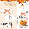 Handcrafted Thanksgiving Wooden Door Hanging Bucolic Home Decors Natural Wall Plaque for Seasonal Interior Display HX6C