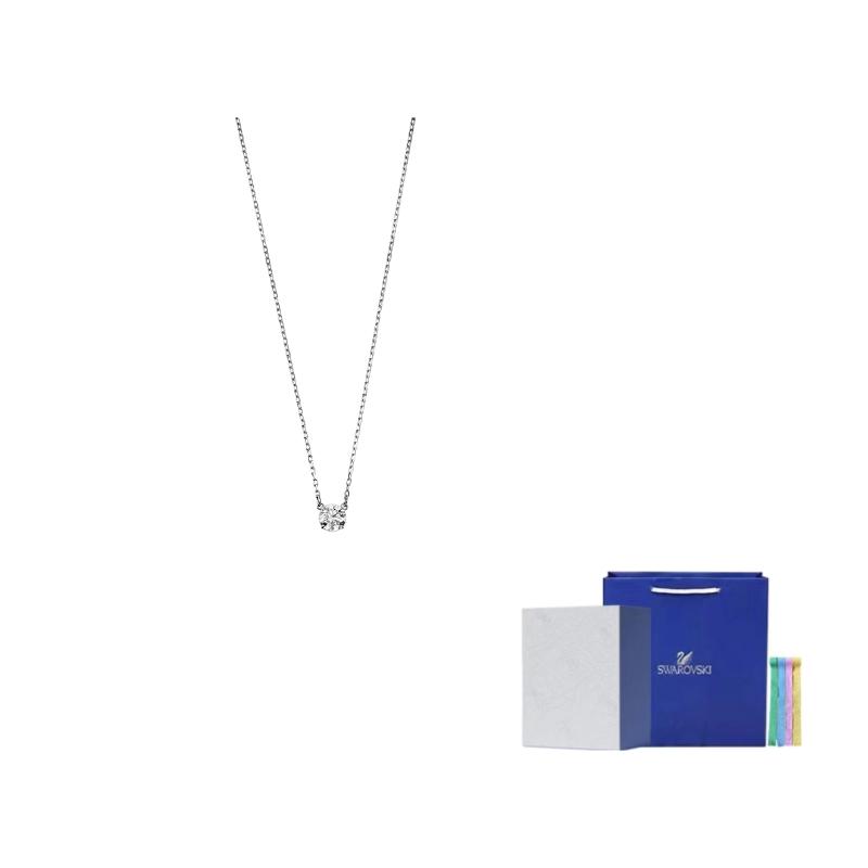 Swarovski Stilla Attract Necklaces Womens Silver F-Camellia Gift Box