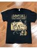 Social Distortion Logo & Ikonische SD Schriftzüge Kurzarm T-Shirt - Unisex Lässiges Rundhals-T-Shirt