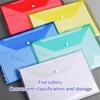 5 Pack Folders Plastic Envelopes, Plastic File Folders for Documents, Letter A4 Size, File Envelopes for Home, Office