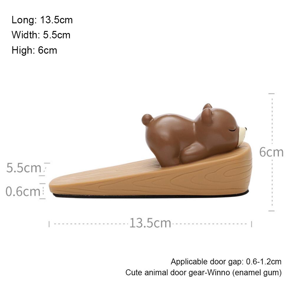 Türstopper in Tierform, Keil-Türfänger, Blockschutz, verhindert Verletzungen, rutschfester Türstopper für den Schutz des Familienbüros