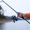 Fishing Set Fishing Rod + Spinning Fishing Reel Fishing Pole 4 Sections Protable EVA Handle Travel
