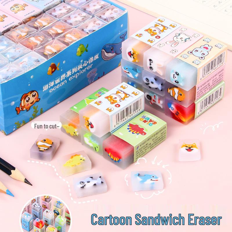 Gomme da Matita a Forma di Sandwich per Studenti: Carino, Pulito e Creativo