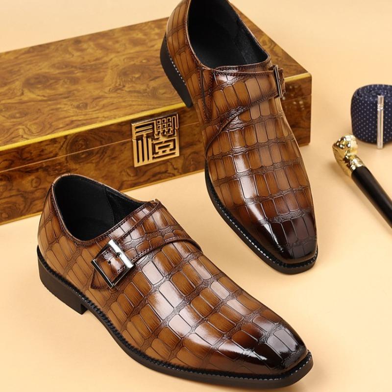 Fashion British Style Men's Leather Shoes Classic Business Formal Office Shoes Men‘s Loafers Fashion Casual Leather Shoe Men Dress Shoes