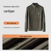 MONTAGUT Men's Pure Wool Half-High Collar Sweater