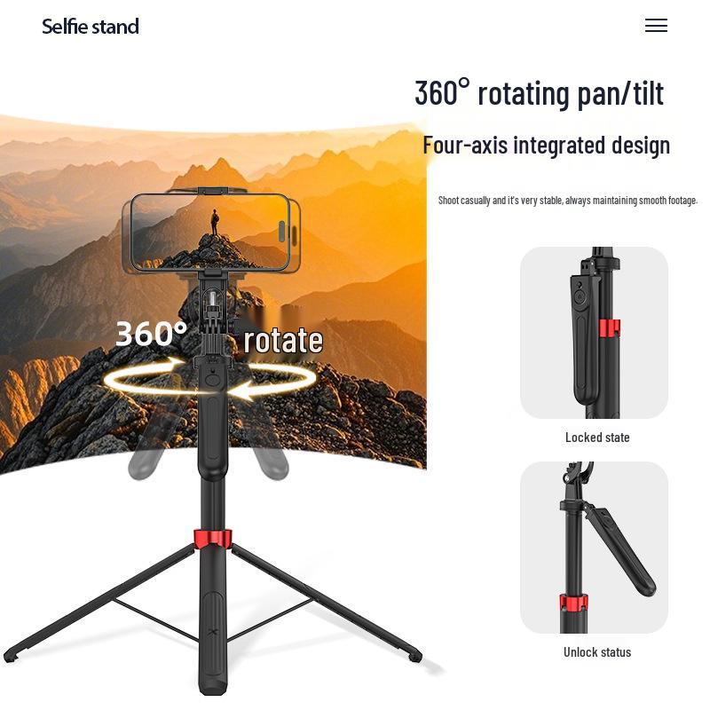 Upgraded Multi-Functional Bluetooth Selfie Stick with Tripod and Anti-Shake Features