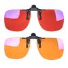Red Lens Clip On Better Sleep Clipon  Black Polarized Sunglasses Clip On Big Size Square Shape Orange Lens Yellow Driving Lenses