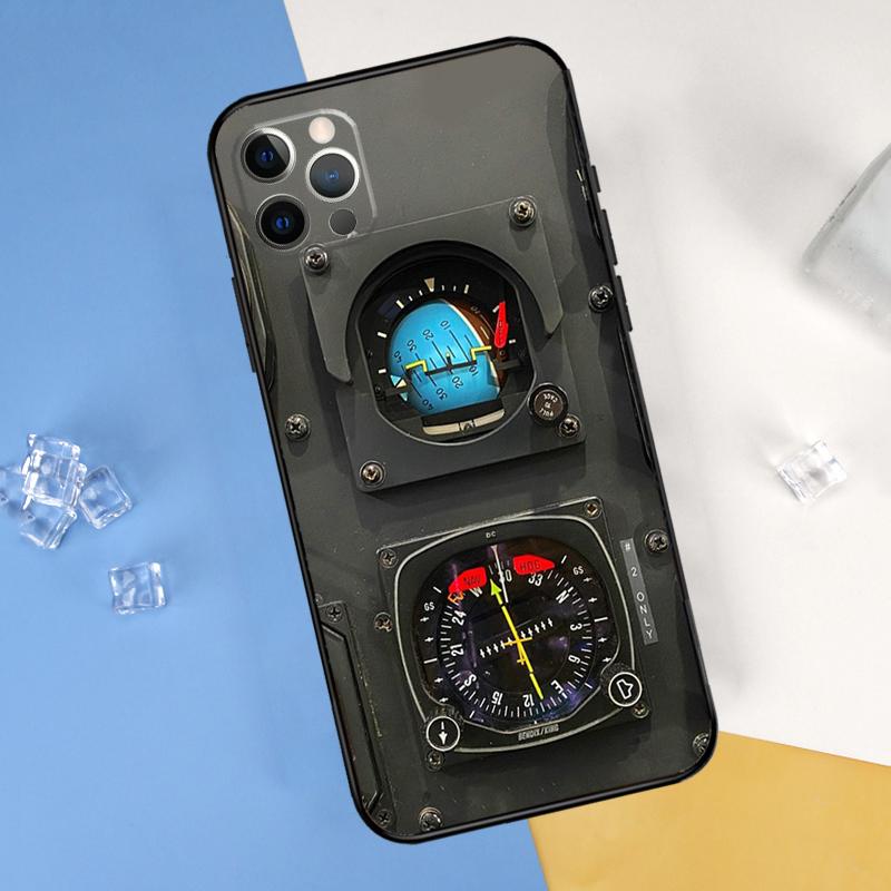 

Aviation Aeroplane Pilot Cockpit Phone Case For iPhone 16 Pro Max 12 13 Mini 11 14 15 Pro Max XR 16 15 Plus 16e Cover Shell iPhone 12