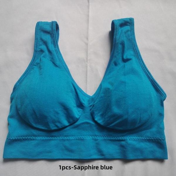 3pcs Women's Sports Bra Wirefree Yoga Bras Tank Top High Intensity Push Up Large Size S~6XL