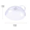 ABS Microwave Splatter Cover Transparent Cover Microwave Plate Cover Lid with Handle and Adjustable Steam Vents Holes