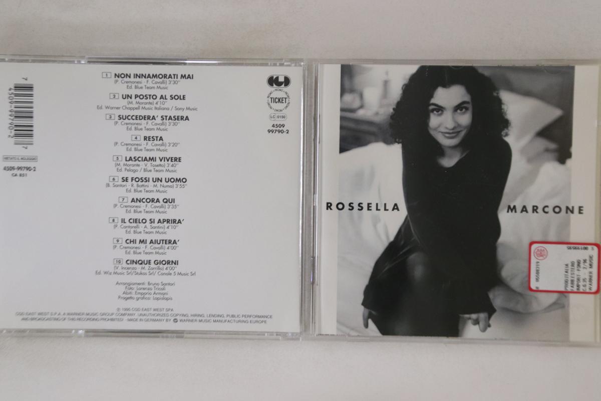 

CD ROSSELLA MARCONE - Rossella Marcone 4509997902 CGD 1995 Italy Pop Used