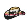 52 Pezzi Stoffa Ricamata Mista Tema Western Denim Adesivo Stile Punk Teschio Patch Adesivo Decorazione Vestiti Cactus