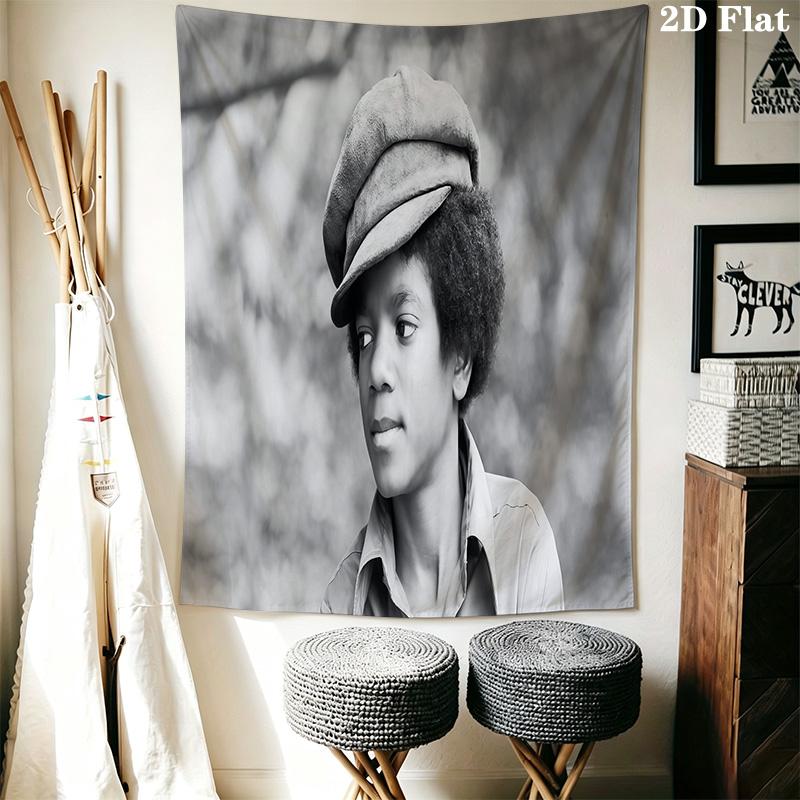 Michael Jackson Pop Art Icon Tapestry Fashion Print Background Cloth Background Wall Hanging Cloth Soft Homestay Soft Decoration Tapestry