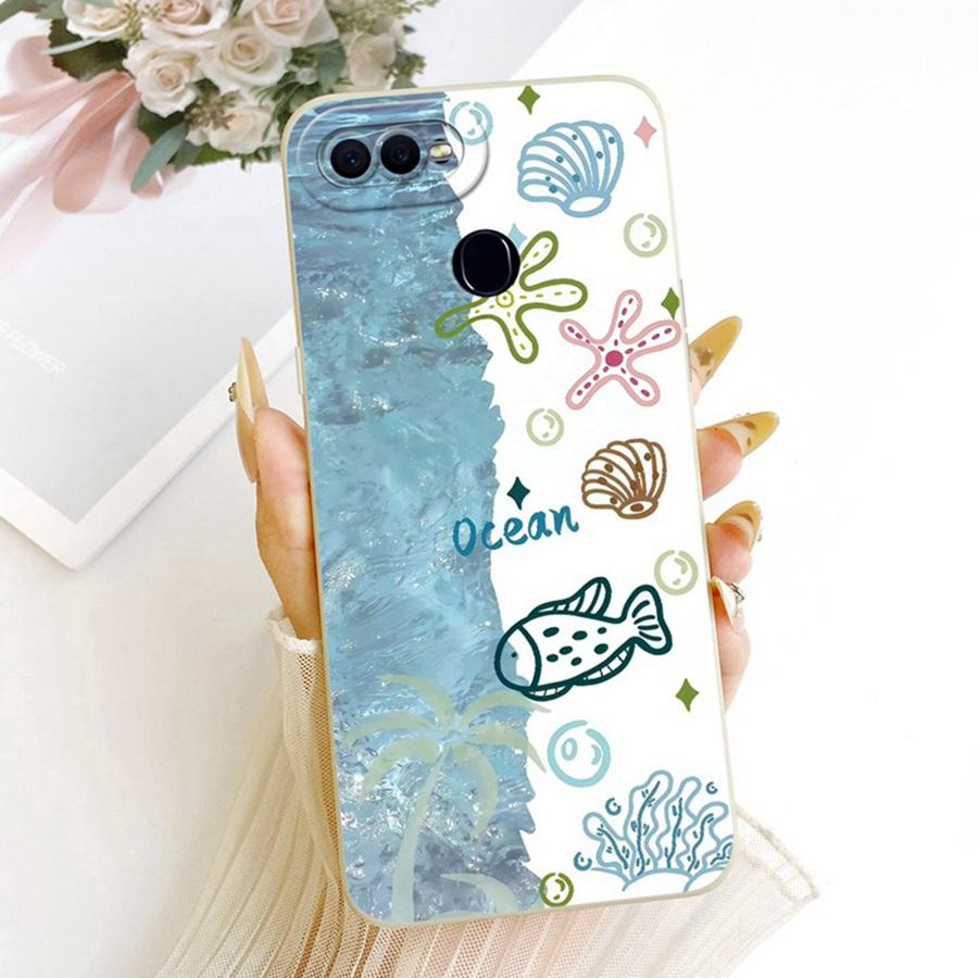 For OPPO F9 F 9 Pro Case Cute Rabbit Painted Soft Back Cover for OPPOF9 F 9 Cases CPH1823 CPH1881 Silicone Bumper Shell