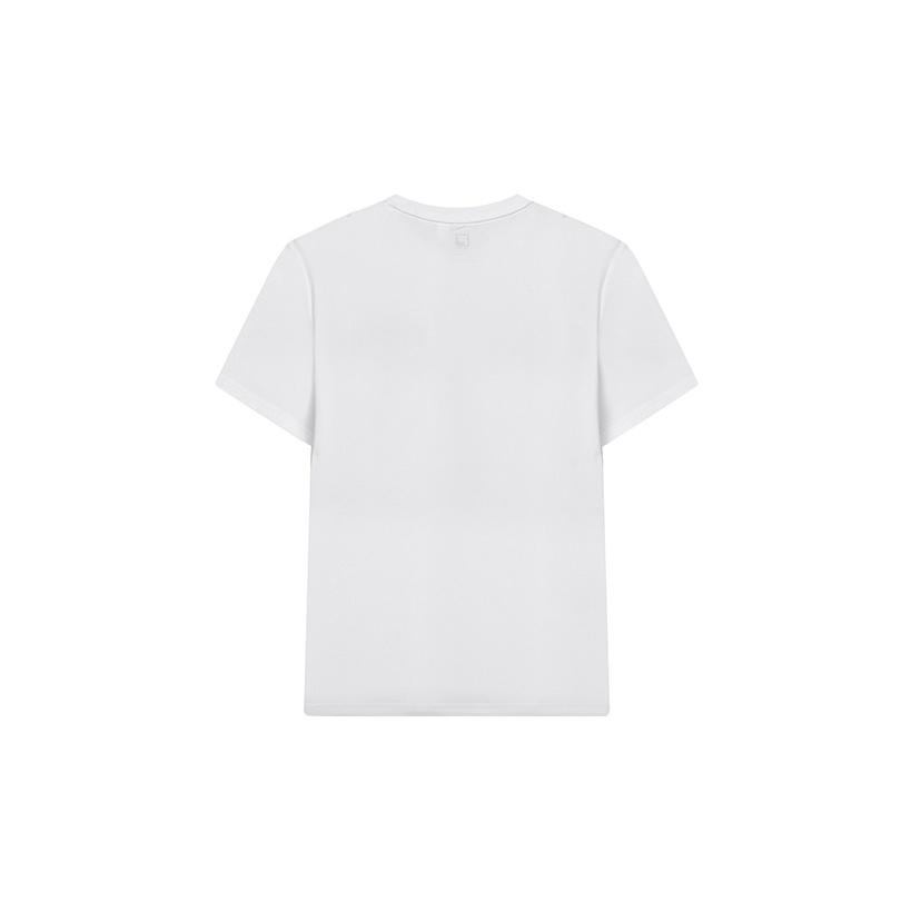 FILA Athletics Logo Print Round Neck Short Sleeve T-Shirt SS22 Men Tops Jade-White A11M221104FWT