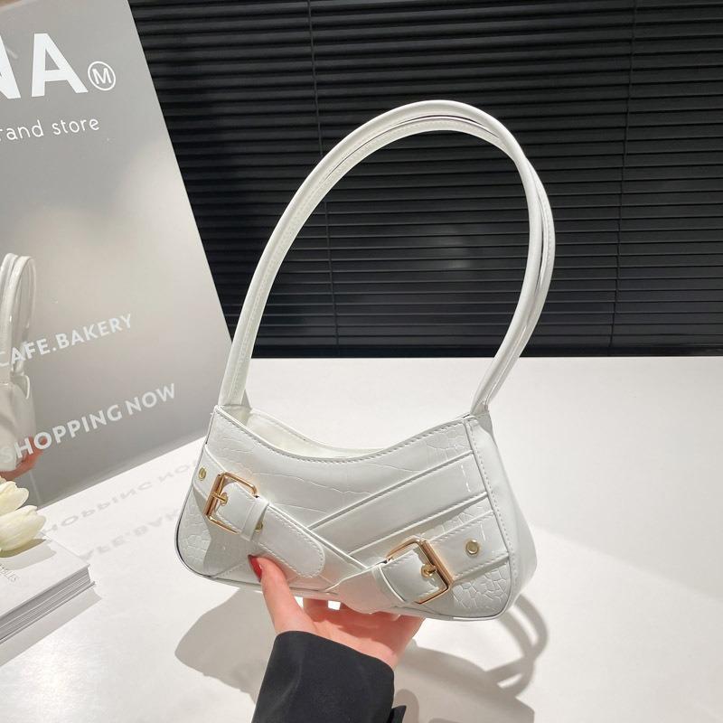 Niche Handbag Bag New Fashion Retro Spice Girl Armpit Bag Locomotive Bag Single Shoulder Women's Versatile Baguette Bag