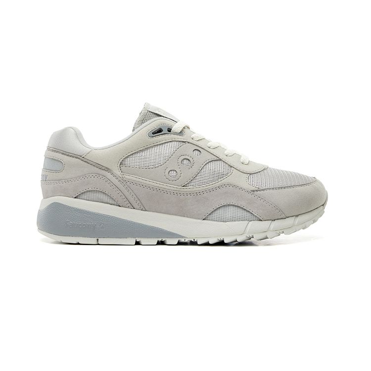 Saucony Shadow 6000 Classic Retro Trend Mesh Suede Slip Resistant Durable Low Top Casual Running Shoes Unisex sneaker Light-Gray S79033-4
