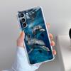 Phone Case For Samsung Galaxy S26 S25 S24 S23 S22 Ultra S20 S21 FE 5G Plus Soft Clear Cover Ocean Dolphin