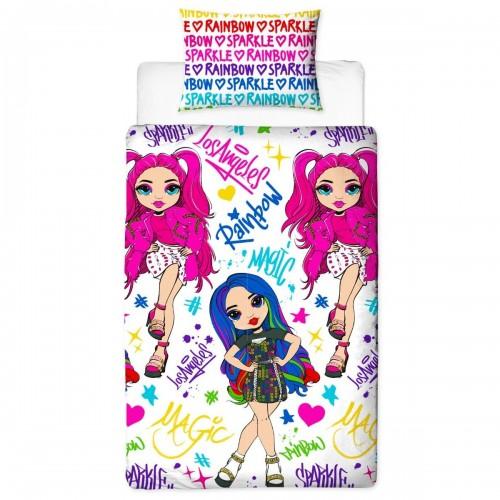 Rainbow High Reversible Sparkle Duvet Cover Set